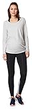 Noppies Damen Top Sweat ls Heather Umstands Sport T-Shirt, per Pack Grau (Grey Melange C246), 42 (Herstellergröße: XL)