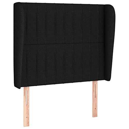 Mimdixy Funktionsbett Gästebett Stauraumbett Einzelbett,Boxspringbett mit Matratze Schwarz 90x200 cm Stoff,Für Schlafzimmer,Gästezimmer,Kann Schnell Zusammengebaut Werden – Bild 8