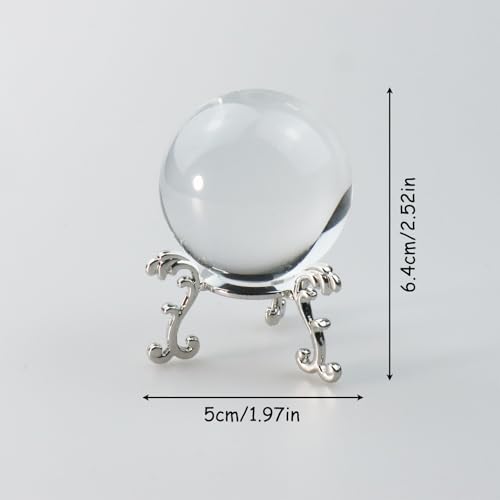 Miniatura 2 de Eterspr Transparente Bola De Cristal K9, Decoración De Mesa Redonda, Con Un Diámetro De 50 Mm, Se Puede Utilizar Como Decoración Del Hogar O Como Accesorio Fotográfico, Etc