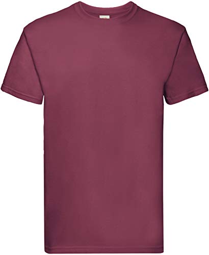 T-shirt rouge homme Fruit Of The Loom anti-déformation Small