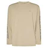 Oakley (オークリー) Tシャツ FOA408252 TEE SLV EVO US L サイズ (日本 XL サイズ相当) ENHANCE QD LS 4.7 メンズ PEBBLE 吸汗速乾 抗菌 防臭