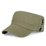 [Geyanuo] キャップ メンズ 帽子 ワークキャップ 100%コットン カジュアル アウトドア 釣り ゴルフ 登山 (2-グリーン)
