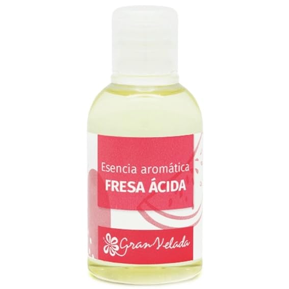 Fresa Ácida Concentrada | Fragancia Aromática para Perfumes y Cosméticos Caseros | Ideal para Jabones, Velas y Ambientadores | 100 ml