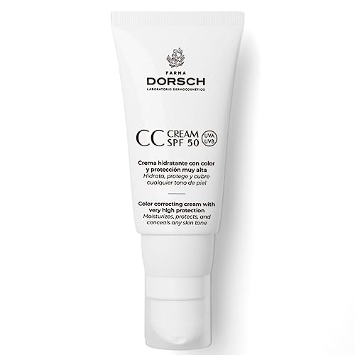 FARMA DORSCH - CC Cream Hidratante Correctora con Color y Protección SPF 50- Crema Hidratante...