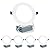Meconard 4 Pack 6 Inch LED Recessed Ceiling Light, 2700K/3000K/3500K/4000K/5000K Selectable, Dimmable 12W=110W, 1050LM, IC Rated Can-Killer Downlights with Junction Box, ETL and Energy Star Listed