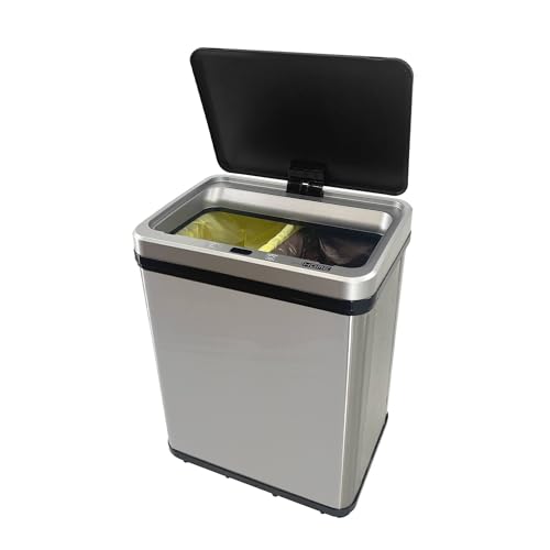 Well Home Poubelle intelligente sans pieds pour recyclage avec ouverture automatique et contact...
