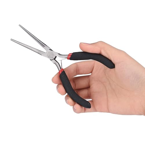 Miniatura 4 de Alicates De Punta De Cadena Larga De 15 Cm, Agarre Cómodo Para Doblar Alambre, Fijación, Envolver Cuentas, Hacer Bricolaje
