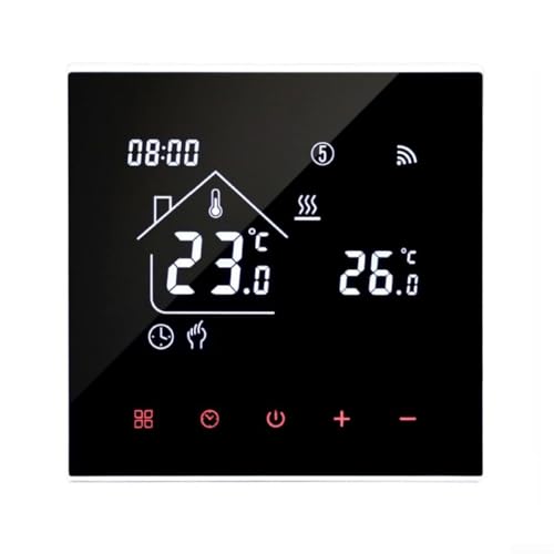 Termostato de calefacción inteligente, controladores digitales programables por WiFi para calefacción de suelo con control de aplicación de voz para gestión de temperatura ambiente