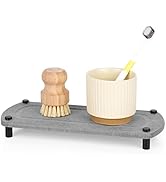 Ozzptuu Sink Caddy Instant Dry Kitchen Sink Organizer Sponge Holder for Kitchen Sink Diatomaceous...