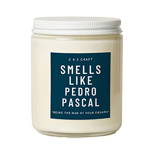 CE Craft Smells Like Pedro Pascal Candle - Midnight Musk Scented - Celebrity Prayer Candle Pedro Worship Candle Gift for Her
