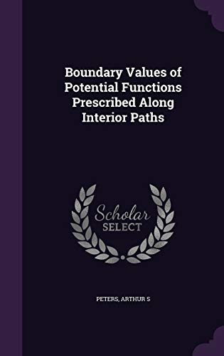 Boundary Values of Potential Functions Prescrib... 1342115627 Book Cover