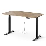 Vicco Scrivania elettrica regolabile in altezza Elevate, Nero/Artisan, 140 x 80 cm, 2 motori, portata 100 kg