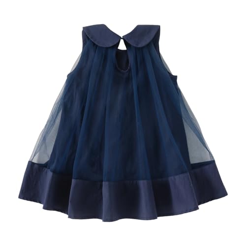Baby Girls Puffy Tulle Dress Summer A Line Sundress Cotton Sleeveless4