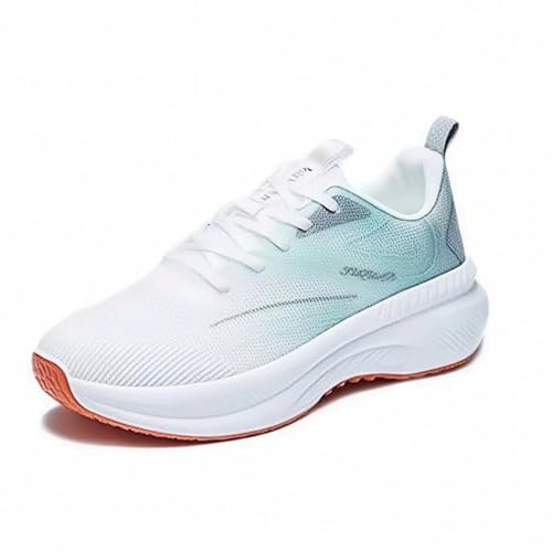 Baskets pour femmes vertes running et marche urbaine, chaussures de sport légères respirantes 37