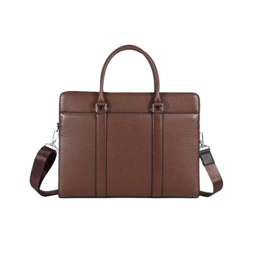 Cosmawn Maletíne Maletín de piel for portátil, maletin for hombre, bolso de hombro, bandolera, bolso de negocios, 38 x 29 x 9 cm