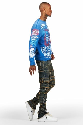 Men's Horado Wash Stacked Flare Jean3