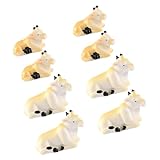 Statues de vache miniatures : les jolis décors de vache miniatures au design attrayant ajouteront une atmosphère agréable à la décoration de votre maison, décors de vache en résine