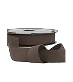  Disquette 25m Serge Coton Marron - Taille 20mm