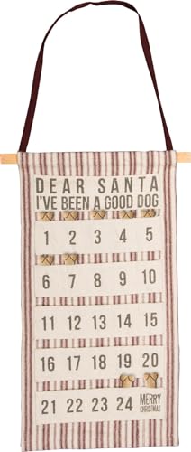 Primitives by Kathy 24534 Rustic-Inspired Fabric Advent Calendar, Good Dog