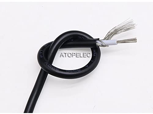 Davitu Wires & Cables - 10M UL1533 Shielded Single Core Tinned OFC Copper Wire PVC Insulated Audio Signal Cable 14/16/18/20/22/24/26/28/30 AWG UL1185 - (Specification: 14AWG)