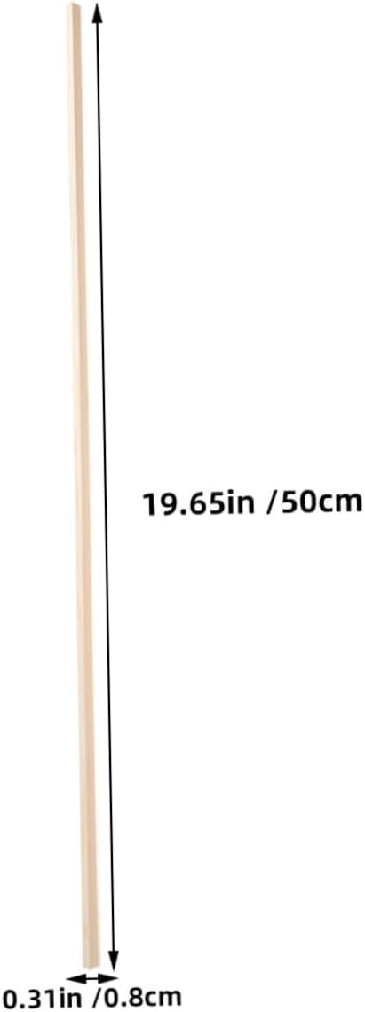 12pcs Wooden Window Trim Strips 8mm for DIY Model Making