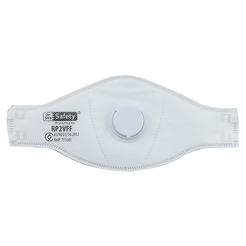 On Site Safety P2 Flat Fold Valved Respirator (10-pack)