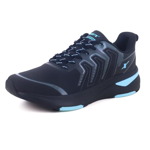 Image of SPARX Sports Running Shoes for Men - Lightweight Breathable Lace-Up Athletic Shoes with Cushioned Comfort, Shock Absorption, Durable Grip, Flexible Sole & Everyday Walking Performance