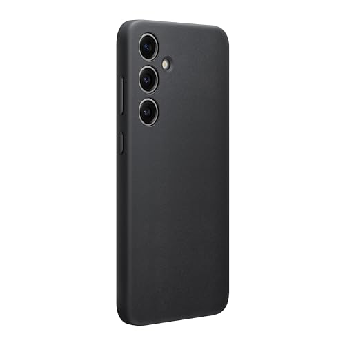Samsung Galaxy S24+ Plus wegańskie skórzane etui na telefon, etui ochronne z miękkim w dotyku, elegancki design, ochrona przed zarysowaniami, wersja amerykańska, GP-FPS926HCABW, czarne