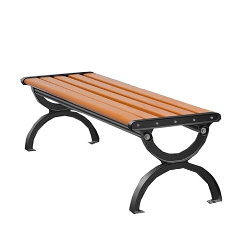 Banc de loisirs d'extérieur sans dossier 120cm cadre aluminium zinc pour jardin