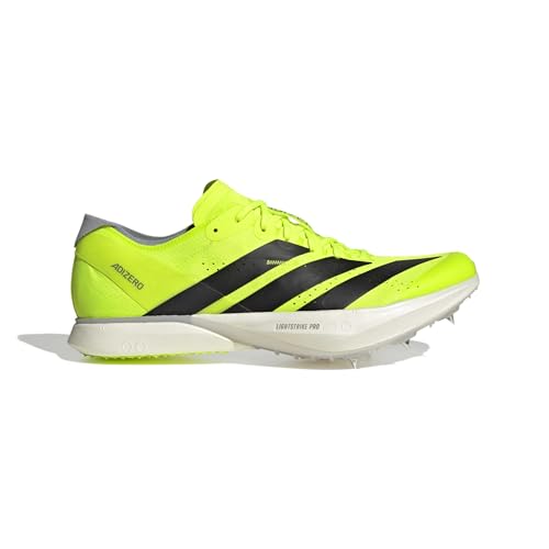 adidas Unisex Adizero Avanti Track and Field Shoes Lucid Lemon/Black/Halo Silver...