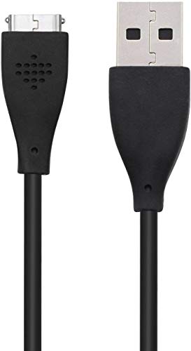 Kingacc Compatible With Fitbit Surge Charger, 3.3Foot/1Meter Replacement Usb Charging Cable Cord Charger Adapter For Fitbit Surge, Fitness Wristband Smart Watch (Black-2Pack) #TOP3