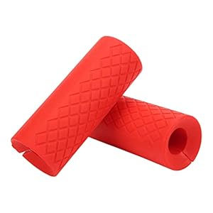 Dumbbell Grip 1 paar ronde siliconen handgrepen voor fitnessoefeningen