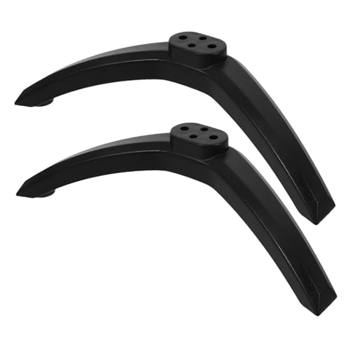 Toyvian Tv Stand Replacement Pedestal Base with Screws Sturdy Support Legs for Tvs Monitors Projectors Quick Setup Minimalist Sleek Design for Home Entertainment Systems