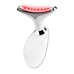 Red Light Therapy for Face, 7 Color LED Facial Light Therapy Wand for Skin Care at Home Blue Light Therapy Face Massager Tool for Neck (White)