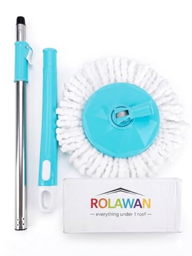 Image of 360 Rotating Spin Mop Set with Microfiber Refills & Stainless Steel Handle || Magic Pocha || Home & Floor Mopping Cleaning ||