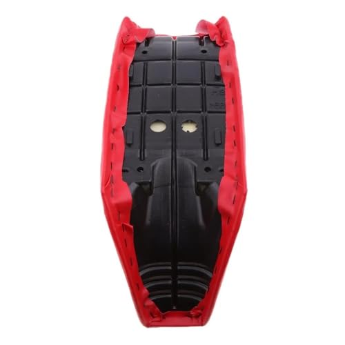 Sillín de motocicleta PW50 impermeable con cubierta roja antideslizante 4