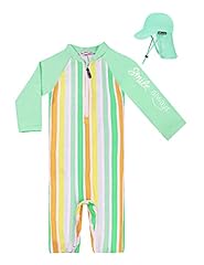 Green Yellow Stripe With Sun Hat