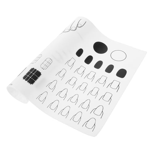 FOMIYES マニ マット 樹脂シリコーンマット シリコンベーキングマット シリコンペイントマット 写真用ネイルマット 爪のマネキンの手 ネイルテーブルアームレスト 爪枕 白い シリカゲル