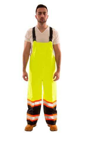 Image of Tingley Icon O24122C Overalls, 4X, High Visibility Fluorescent Yellow-Green
