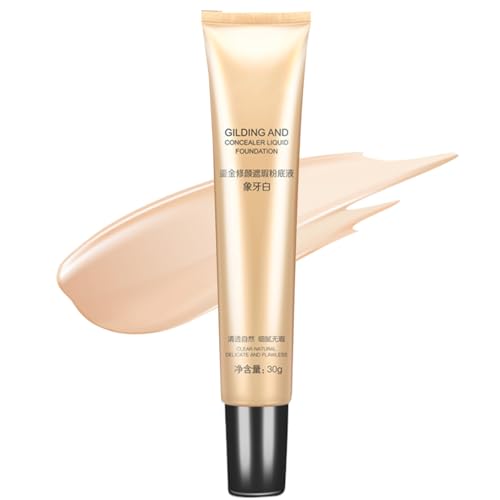 Corrector, 30 g de alta cobertura corrector + corrector, base de luz mezclable, impermeable, resistente a la transferencia y ropa de larga duración para todos los tipos de piel
