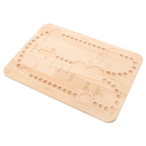 NUOBESTY Wooden Bead Board Beading Tools for Jewelry Making Tray Rosary Making Supplies DIY Bracelet Helper Tool Necklace Bracelets Design Board Ead