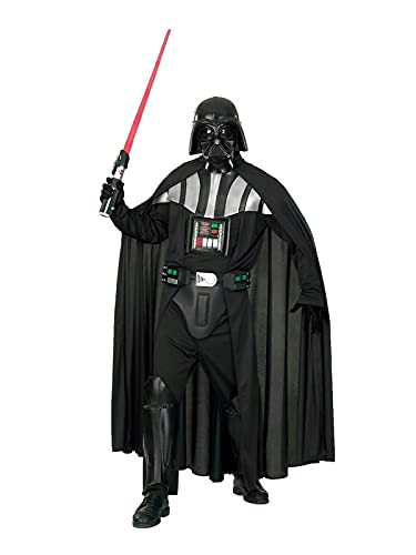 Rubie's Oficjalny kostium Disney Star Wars Darth Vader Deluxe dla dorosłych, rozmiar XL, czarny