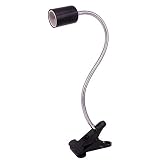 Portalámparas de alta calidad. El cable flexible fabricado en acero inoxidable, longitud de 40 cm, el cable tiene una longitud de 1,8 m, Equipado con un interruptor para controlar ON / OFF o ajustar la intensidad de la luz, enchufe europeo y CE certificado.