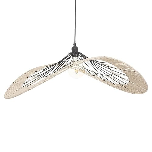 marque Atmosphera, créateur d'intérieur Suspension métal filaire Cosy noir naturel D75