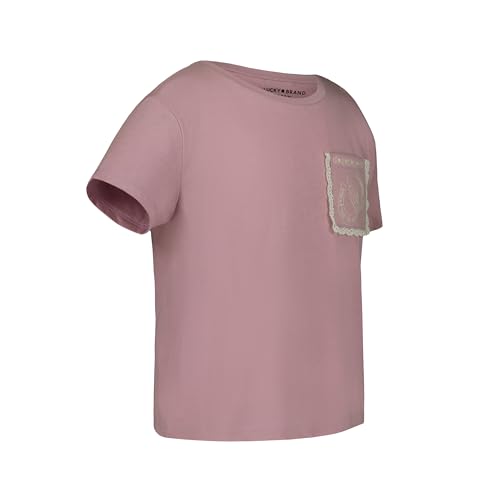 Image of Lucky Brand Girl's Short Sleeve Graphic T-Shirt, Tagless Cotton Tee with Fun Designs