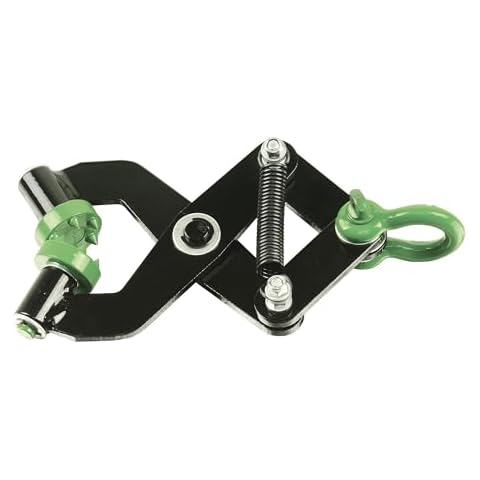 Brush Grubber Single Person Brush Grubber Mini with 12 Gripping Teeth and Spring Loaded Jaws Brush Up To 2 Inch Diameter, Black/Green Cover