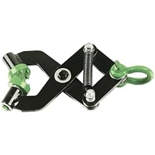 Brush Grubber Single Person Brush Grubber Mini with 12 Gripping Teeth and Spring Loaded Jaws Brush Up To 2 Inch Diameter, Black/Green
