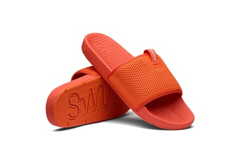 Image of SWIMS Cabana Knit Slide Sandals for Men, Lightweight Breathable Knit Upper, Molded EVA Footbed, Rubber Outsole Traction, Slip-On Open Toe Casual Shower Pool Slide