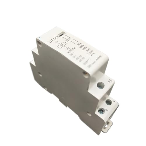 Contacteur modulaire CA automatique et silencieux 25A 220V à fixation rail DIN