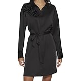  VILA Robe Noir Femme Vimedina Rose Noir 42FR